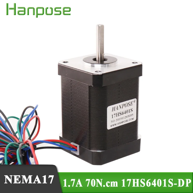 Free Shiping 60mm Nema17 Stepper Motor 42 motor For 3D printer 4-lead 1.7A (17Hs6401S-DP) motor for 3D printer
Free Shiping 60mm Nema17 Stepper Motor 42 motor For 3D printer 4-lead 1.7A (17Hs6401S-DP) motor for 3D printer