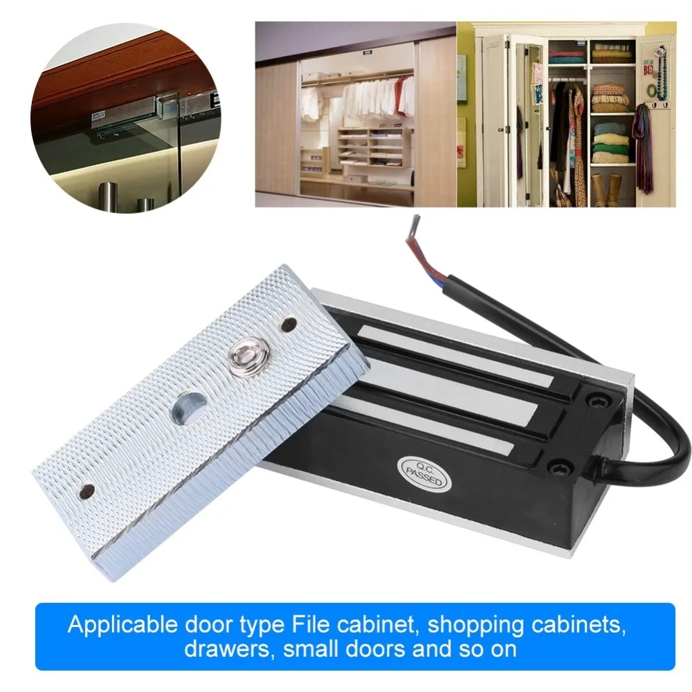 Single Door 12V Electric Magnetic Electromagnetic Lock 60KG (120LB) Holding Force for Access Control silver
Single Door 12V Electric Magnetic Electromagnetic Lock 60KG (120LB) Holding Force for Access Control silver