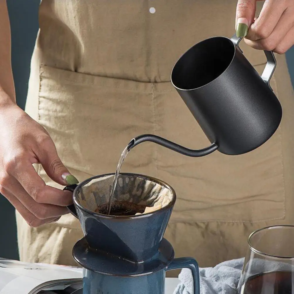 Stainless Steel Coffee Kettle Portable Coffeepot with Handle for Home Office
Stainless Steel Coffee Kettle Portable Coffeepot with Handle for Home Office