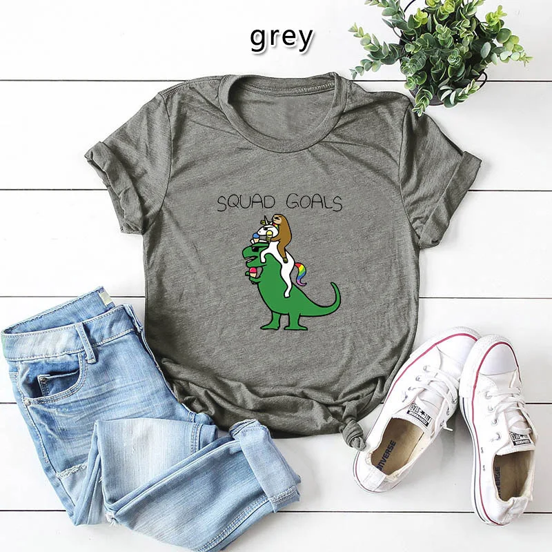 Short sleeve shirt cute spoof cartoon female plus size European and American printed cotton ladies T-shirt
Short sleeve shirt cute spoof cartoon female plus size European and American printed cotton ladies T-shirt