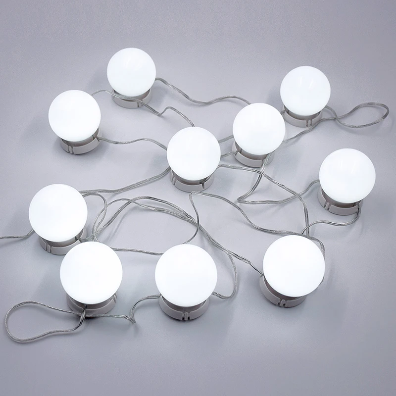 10 LED Light Bulbs Lamp Kit Vanity Makeup Mirror 3 Colors Brightness Adjustable Lighted Hollywood Style Make up Cosmetic Mirrors
10 LED Light Bulbs Lamp Kit Vanity Makeup Mirror 3 Colors Brightness Adjustable Lighted Hollywood Style Make up Cosmetic Mirrors