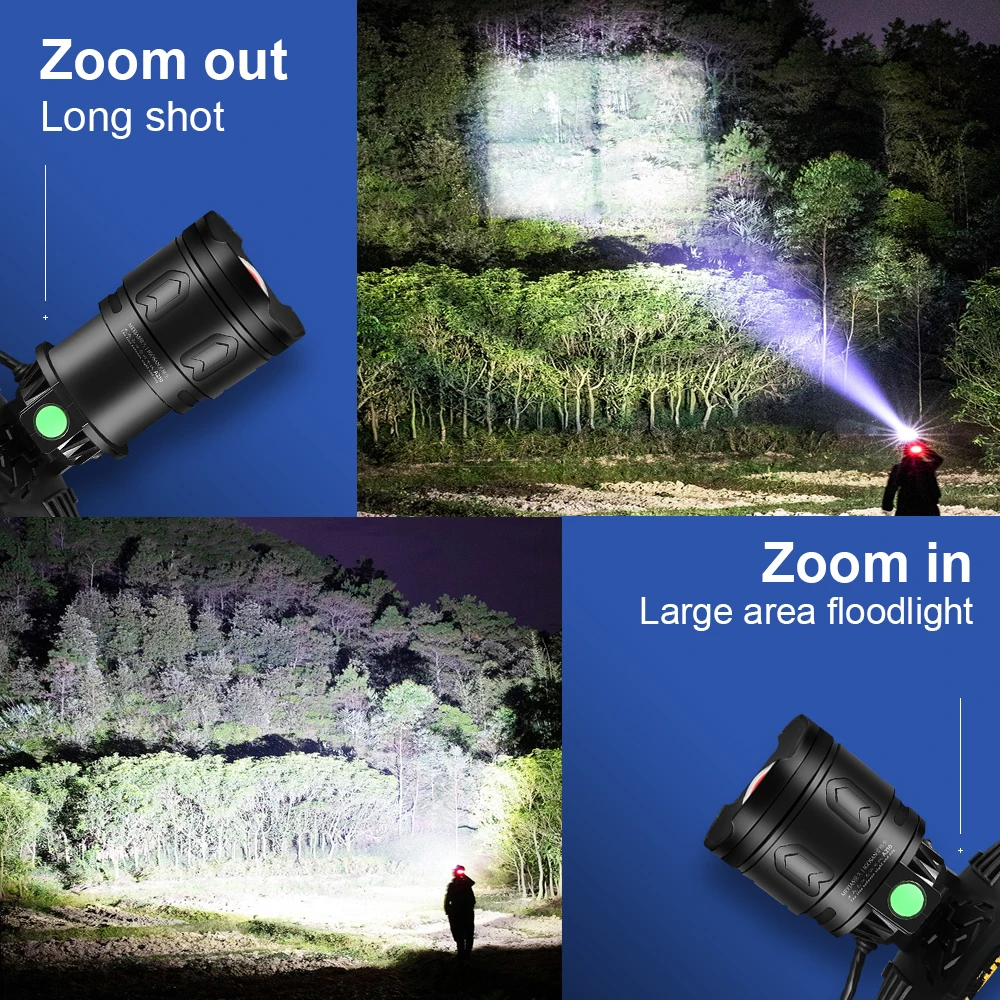 600000LM Powerful Led Headlamp Flashlight H5 IR Sensor Head Lamps Usb Rechargeable Headlight 18650 Fishing Head Torch Head Light
600000LM Powerful Led Headlamp Flashlight H5 IR Sensor Head Lamps Usb Rechargeable Headlight 18650 Fishing Head Torch Head Light