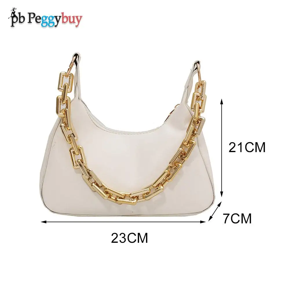Vintage Women PU Leather Hobos Shoulder Underarm Bag Casual Ladies Thick Chain Small Purse Handbags For Women 2021 New Bags
Vintage Women PU Leather Hobos Shoulder Underarm Bag Casual Ladies Thick Chain Small Purse Handbags For Women 2021 New Bags