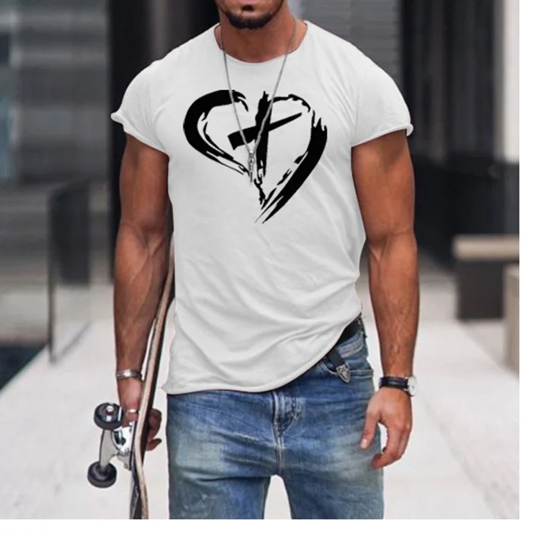 2021 summer men's new casual fashion T-shirt solid color printing short sleeve T-shirt
2021 summer men's new casual fashion T-shirt solid color printing short sleeve T-shirt