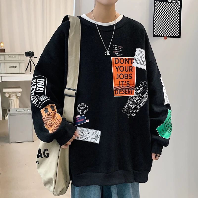 2021 Autumn Korean Men's Printed Streetwear Pullover Hoodies Casual O-Neck Sweatshirts Male 6 Colors S-5XL A027-FY194
2021 Autumn Korean Men's Printed Streetwear Pullover Hoodies Casual O-Neck Sweatshirts Male 6 Colors S-5XL A027-FY194