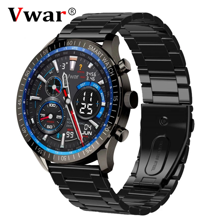 Смарт-часы мужские спортивные водонепроницаемые с фитнес-браслетом для Apple Huawei