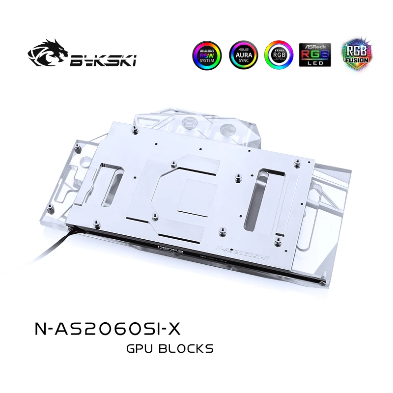 

Bykski PC water cooling Radiator GPU cooler video Graphics Card Water Block for ASUS RTX2060 O6G SI N-AS2060SI-X
