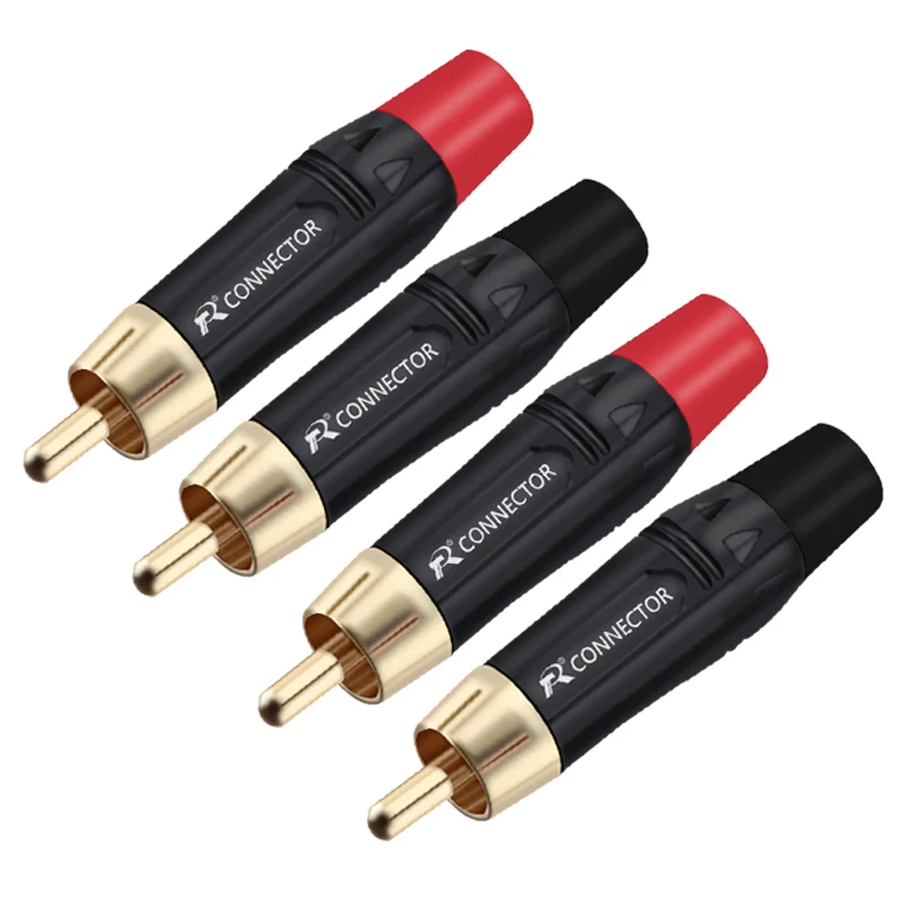 100pcs/lot RCA Connector Gold Plated RCA Male Plug Wire Connector Professional Speaker Plug Cable Adapter
100pcs/lot RCA Connector Gold Plated RCA Male Plug Wire Connector Professional Speaker Plug Cable Adapter