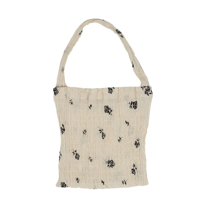 Women Pleated Chiffon Shoulder Bags Small Transparent Tote Cute Rose Print Handbag Soft Light Decoration Cloth Bag For Girls
Women Pleated Chiffon Shoulder Bags Small Transparent Tote Cute Rose Print Handbag Soft Light Decoration Cloth Bag For Girls