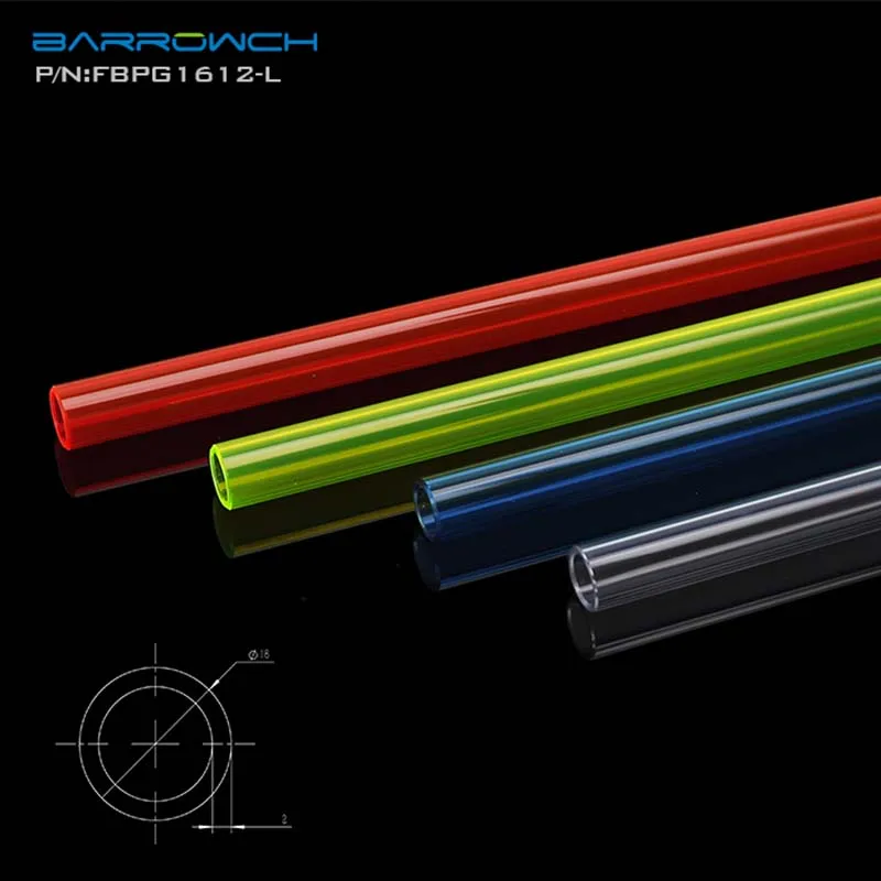 Barrow pc water cooling hard pipe 50cm PETG Tube(OD*ID:12*8mm/14*10mm/16*12mm) Red/Green/Transparent FBPG-L
Barrow pc water cooling hard pipe 50cm PETG Tube(OD*ID:12*8mm/14*10mm/16*12mm) Red/Green/Transparent FBPG-L