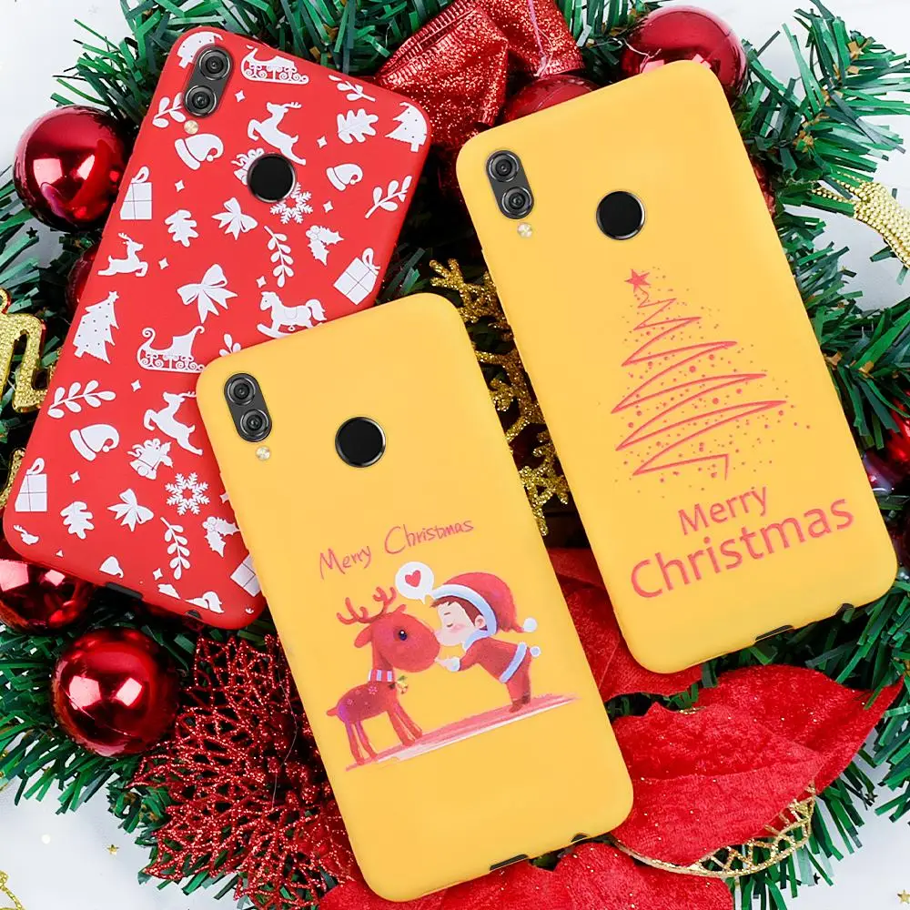 Рождественский чехол для Huawei Honor 20 10 9X 8X P20 P30 Lite 2019 из ТПУ с изображением ковата