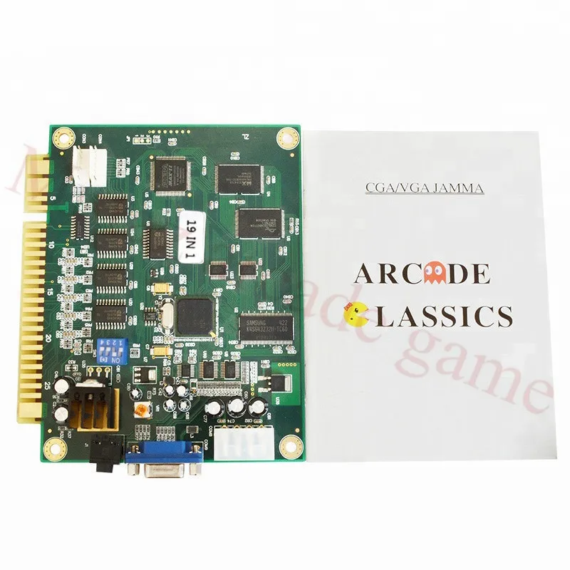 Игровая доска для игры Jamma 19 в 1 аркадная плата с несколькими играми печатная VGA CGA