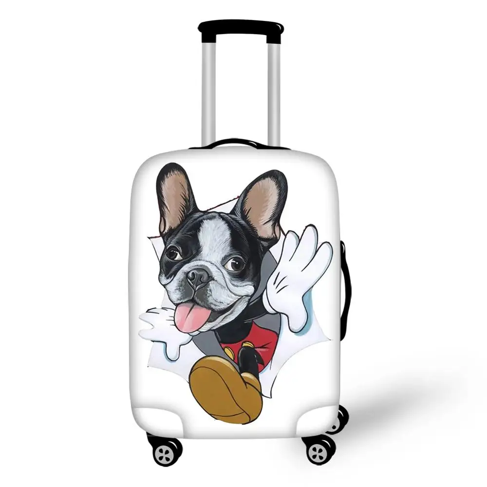 HaoYun Suitcase Protective Cover Little Bulldogs Pattern Elastic Dust-proof Kawaii Design Travel Luggage Accessories | Багаж и сумки