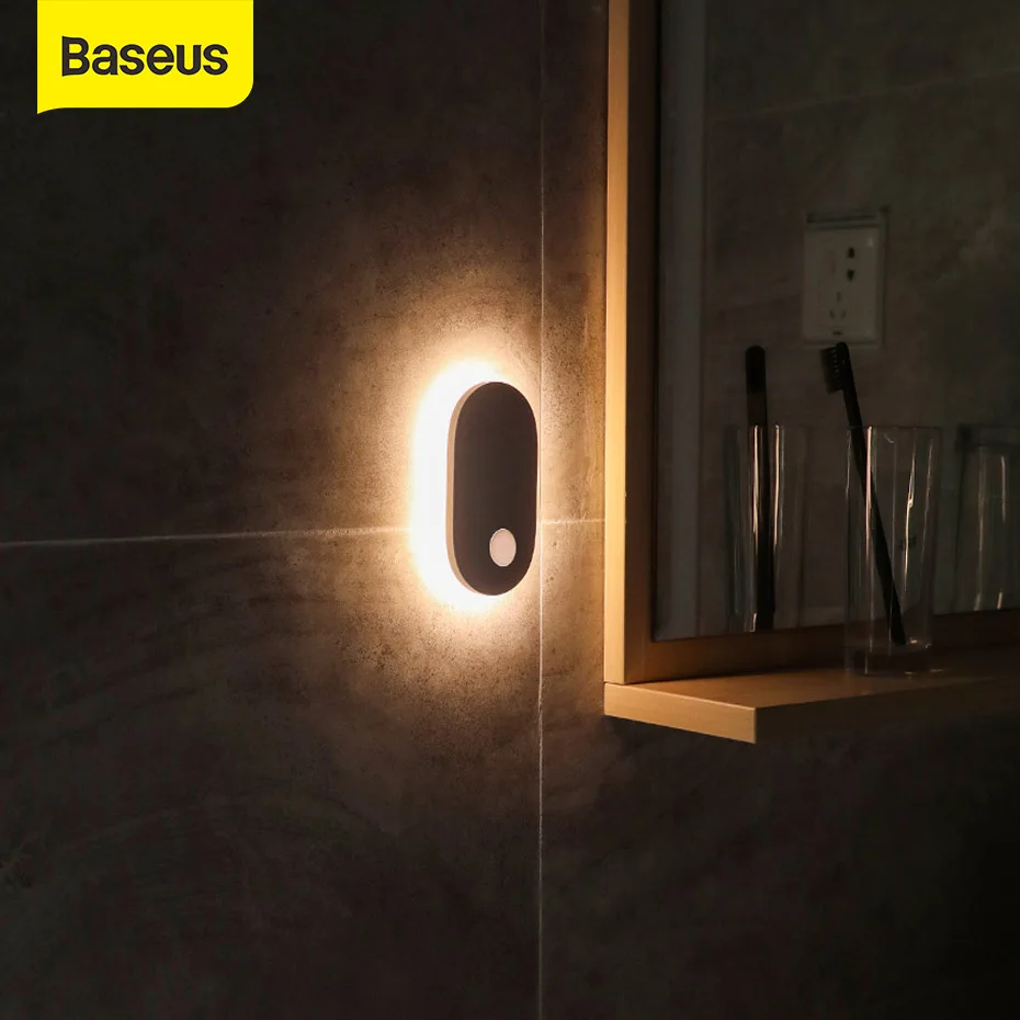 Baseus USB Light Natural White Night Light Body Induction Entrance Wall Light USB Charging Light Bedroom Motion Sensor LED Lamp
Baseus USB Light Natural White Night Light Body Induction Entrance Wall Light USB Charging Light Bedroom Motion Sensor LED Lamp