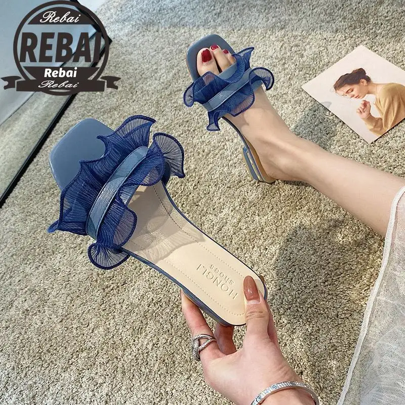 Slippers Ladies Summer Women's Shoes Thin High Heels Flower Rubber Sandals Luxury Slippers 2021 Hawaiian Designer Fashion Fabric
Slippers Ladies Summer Women's Shoes Thin High Heels Flower Rubber Sandals Luxury Slippers 2021 Hawaiian Designer Fashion Fabric
