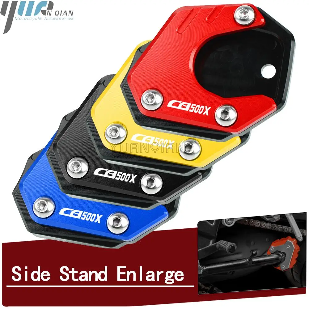 For HONDA CB500X CB500F CB500 X F 2018-21 Motorcycle CNC Kickstand Enlarge Plate Foot Side Stand Enlarger Extension Support Pad
For HONDA CB500X CB500F CB500 X F 2018-21 Motorcycle CNC Kickstand Enlarge Plate Foot Side Stand Enlarger Extension Support Pad