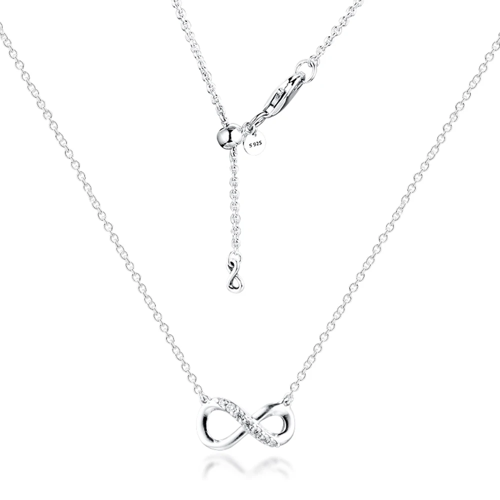 QANDOCCI серебро 925 ювелирные изделия Сверкающее колье Бесконечность ожерелье для женщин подарок оригинальная Подвеска из стерлингового сереб...
QANDOCCI серебро 925 ювелирные изделия Сверкающее колье Бесконечность ожерелье для женщин подарок оригинальная Подвеска из стерлингового сереб...