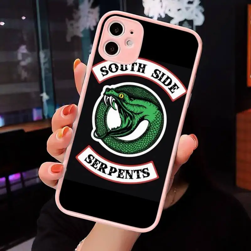 American TV Riverdale Southside Serpent Phone Case Pink matte transparent For iPhone 7 8 x xs xr 11 12 pro plus max mini Clear
American TV Riverdale Southside Serpent Phone Case Pink matte transparent For iPhone 7 8 x xs xr 11 12 pro plus max mini Clear
