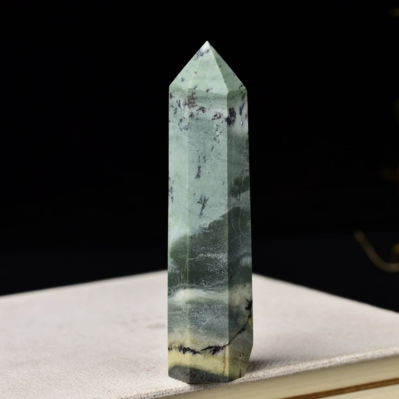 1PC Natural Stone Aquatic Agate Jade Crystal Point Wand Healing Energy Quartz Home Decor Reiki Polished Stone Carved DIY Gift
1PC Natural Stone Aquatic Agate Jade Crystal Point Wand Healing Energy Quartz Home Decor Reiki Polished Stone Carved DIY Gift
