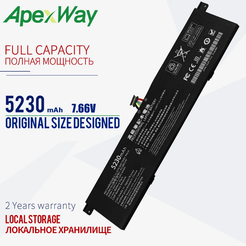 ApexWay 7,66 V 5230mAh Новый R13B01W R13B02W Аккумулятор для ноутбука Xiaomi Mi Air 13,3 "серии планшетный ПК 40WH
ApexWay 7,66 V 5230mAh Новый R13B01W R13B02W Аккумулятор для ноутбука Xiaomi Mi Air 13,3 "серии планшетный ПК 40WH