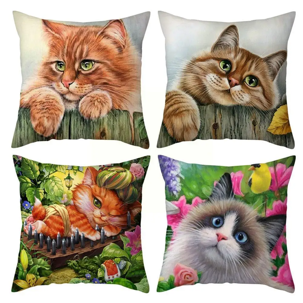 Funny Cute Lover Cat Pillowcase Cushion Cover 45*45 De Coussin Sofa Pillow Room Housse Car Decoration Polyester Decor Home W2R0
Funny Cute Lover Cat Pillowcase Cushion Cover 45*45 De Coussin Sofa Pillow Room Housse Car Decoration Polyester Decor Home W2R0