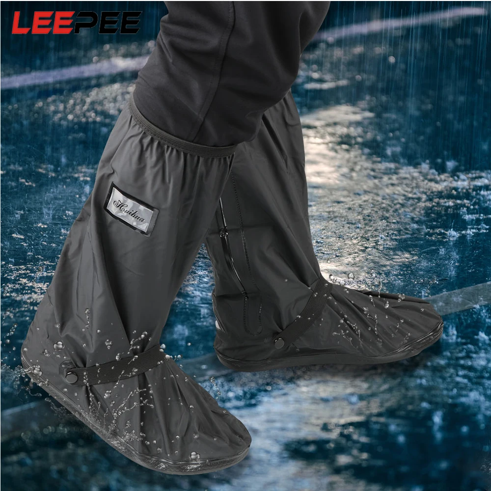 LEEPEE Unisex Shoes Protectors Motorcycle Scooter Bike Rain Shoes Cover Non-Slip Boot Covers 1 pair Reusable for Rainy Snowy Day
LEEPEE Unisex Shoes Protectors Motorcycle Scooter Bike Rain Shoes Cover Non-Slip Boot Covers 1 pair Reusable for Rainy Snowy Day