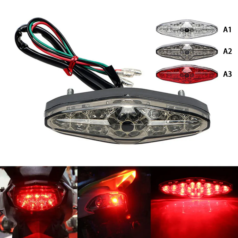15 LED Motorcycle Red Turn Signals Tail Lights Rear Lamp ATV Dirt Bike Portable Brake Indicator DC12V Auto Accessories
15 LED Motorcycle Red Turn Signals Tail Lights Rear Lamp ATV Dirt Bike Portable Brake Indicator DC12V Auto Accessories
