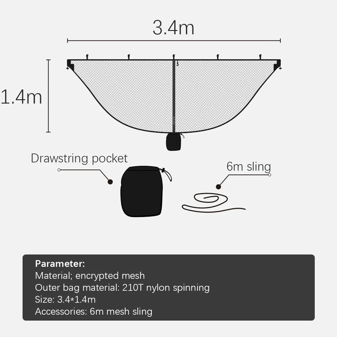 Summer hammock mosquito net ultra-light portable outdoor mosquito account outside nylon material super-size anti-mosquito net
Summer hammock mosquito net ultra-light portable outdoor mosquito account outside nylon material super-size anti-mosquito net