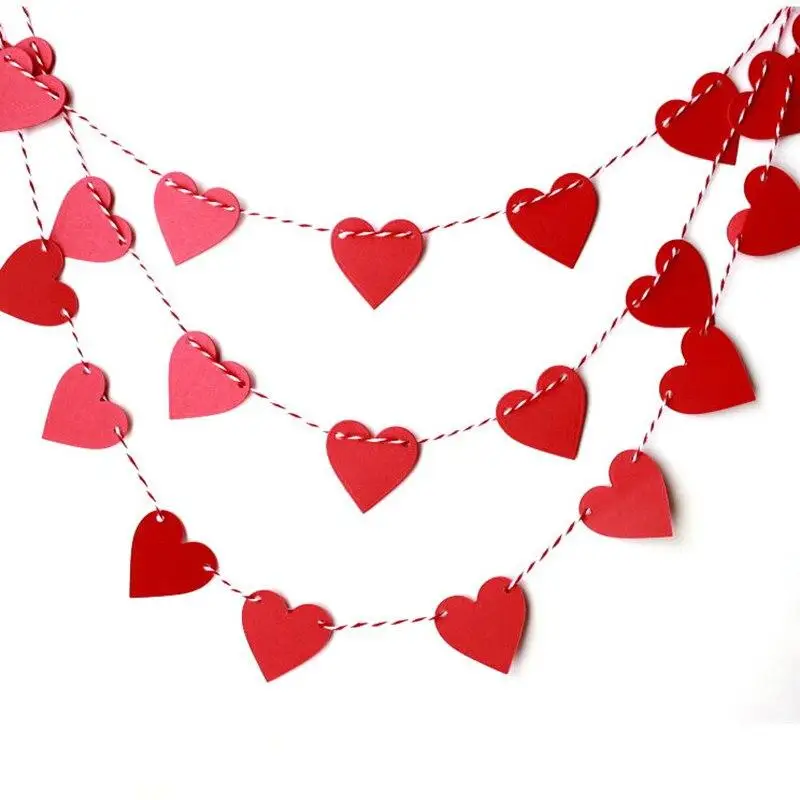 1 Meter Heart Shape Paper Card Buntings DIY Card Banners Ornament for Wedding Birthday Party Decoration Valentine's Day Supplies
1 Meter Heart Shape Paper Card Buntings DIY Card Banners Ornament for Wedding Birthday Party Decoration Valentine's Day Supplies