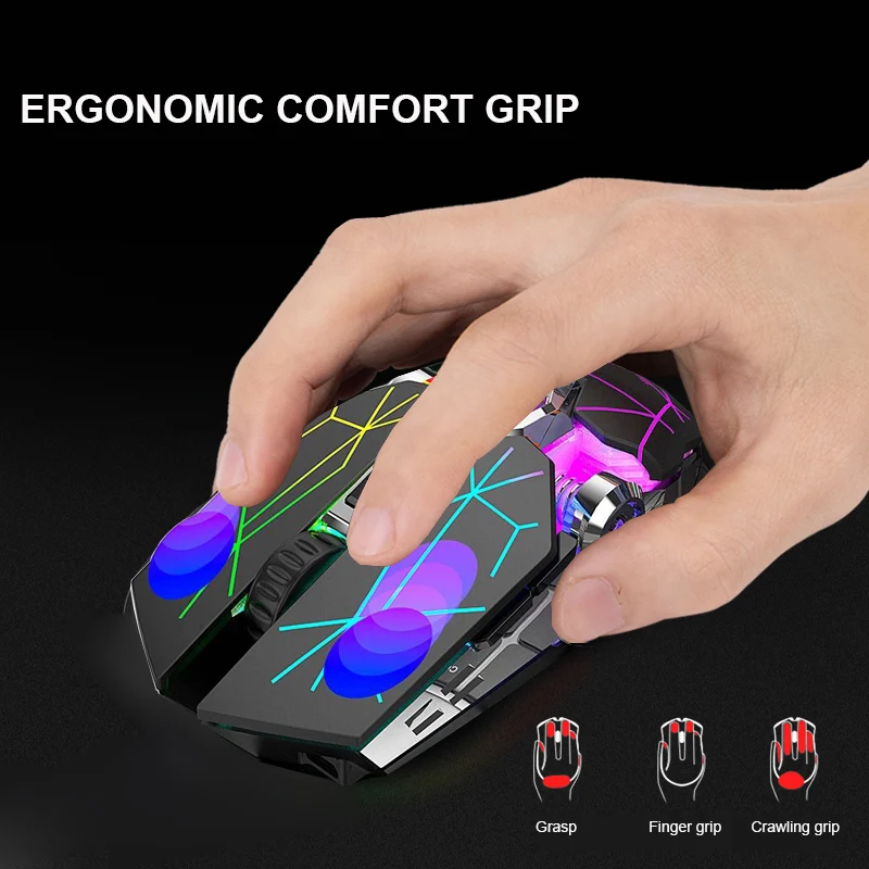 Wireless Gaming Mouse Computer Colorful LED Light for PC Computer Laptop,Game and Office with USB Adapter
Wireless Gaming Mouse Computer Colorful LED Light for PC Computer Laptop,Game and Office with USB Adapter