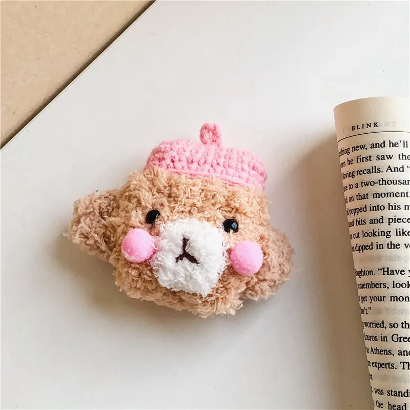 Winter Plush Bear Cherry Chick Bluetooth Wireless Headset Set Soft Cover for Airpods 1/2 Earphone Protective Shockproof Case
Winter Plush Bear Cherry Chick Bluetooth Wireless Headset Set Soft Cover for Airpods 1/2 Earphone Protective Shockproof Case