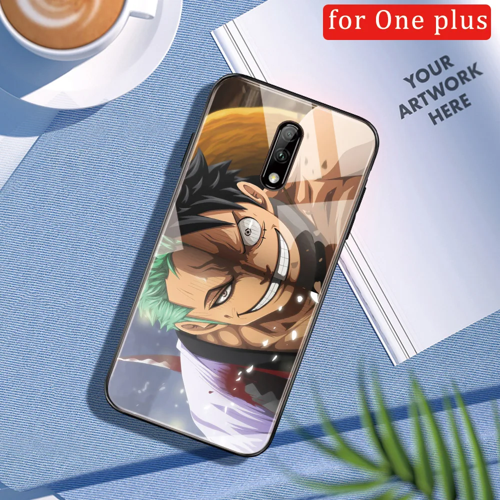 Фото Чехол для OnePlus 7t чехол One Piece 7 pro стеклянный 1 + 6T самостоятельной сборки 5 5t 6 6t