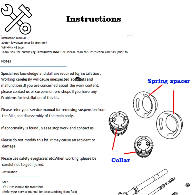 Motorcycle Front Fork Lowering inner kit For SHERCO 250 350 SEF SE 350SEF 250SEF 350SE 250SE RACING -2021 Motocross Fork lower
Motorcycle Front Fork Lowering inner kit For SHERCO 250 350 SEF SE 350SEF 250SEF 350SE 250SE RACING -2021 Motocross Fork lower