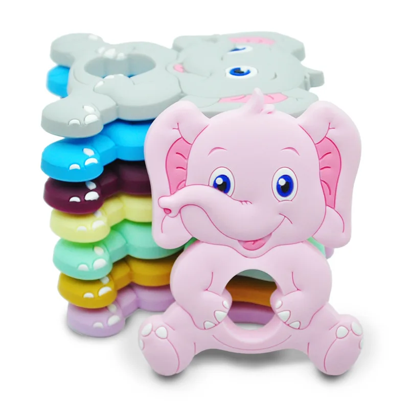 Elephant Silicone Teether Mini Big Baby Teething Beads Animal Loose Accessory Rodent Teethers
Elephant Silicone Teether Mini Big Baby Teething Beads Animal Loose Accessory Rodent Teethers