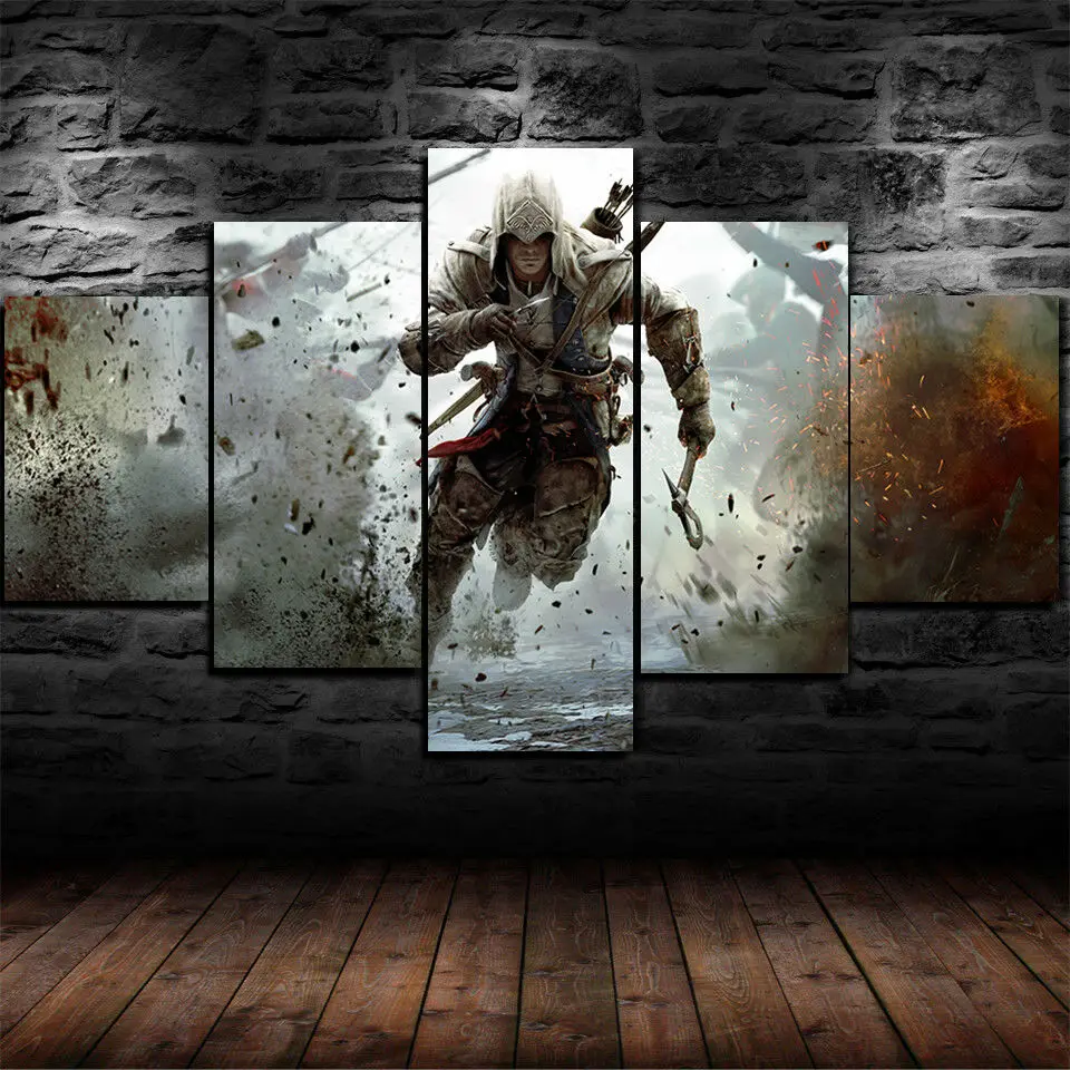 5Pcs Mounting Assassin's Creed Gamer Wall Art Canvas HD Posters Pictures Paintings Home Decor Accessories Living Room Decoration
5Pcs Mounting Assassin's Creed Gamer Wall Art Canvas HD Posters Pictures Paintings Home Decor Accessories Living Room Decoration