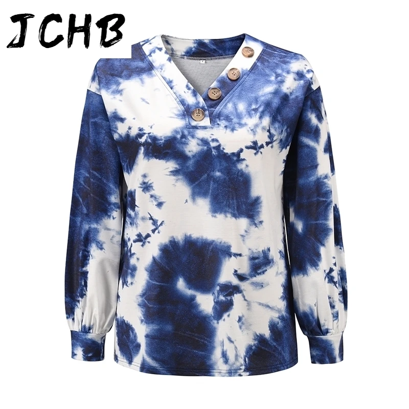 Size Large Tie Dye Printed Hoodies Women Autumn V Neck Button Lantern Long Sleeve Sweatshirt Ladies Graffiti Loose Pullover Tops
Size Large Tie Dye Printed Hoodies Women Autumn V Neck Button Lantern Long Sleeve Sweatshirt Ladies Graffiti Loose Pullover Tops