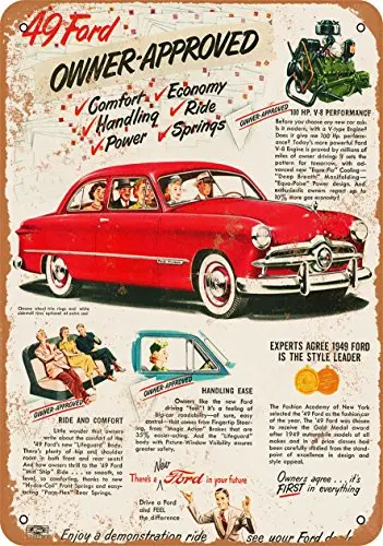 Metal Sign - 1949 Ford Coupe - Vintage Look Wall Decor for Cafe beer Bar Decoration Crafts
Metal Sign - 1949 Ford Coupe - Vintage Look Wall Decor for Cafe beer Bar Decoration Crafts