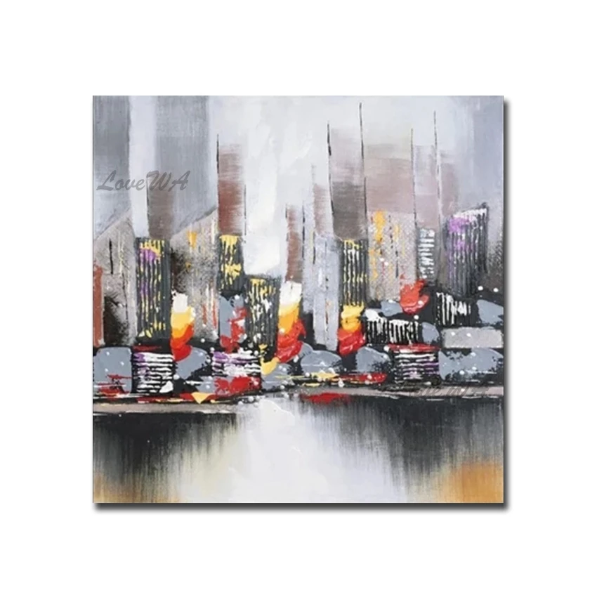 Abstract City Building Picture Art Hand-painted Scenery Oil Painting Canvas Wall Art Paintings Art For Living Room Decoration
Abstract City Building Picture Art Hand-painted Scenery Oil Painting Canvas Wall Art Paintings Art For Living Room Decoration