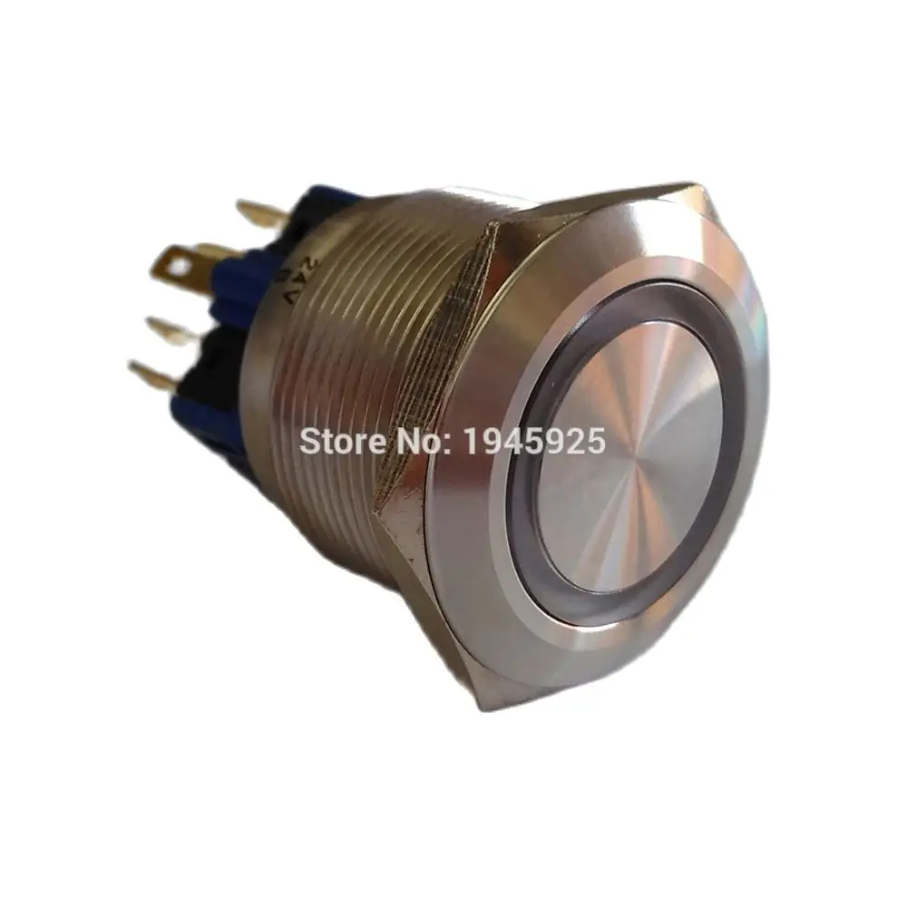 10 Pieces 25mm Flat Head Stainless Steel Momentary or Latching 1no1nc Ring LED Push Button Switch
10 Pieces 25mm Flat Head Stainless Steel Momentary or Latching 1no1nc Ring LED Push Button Switch
