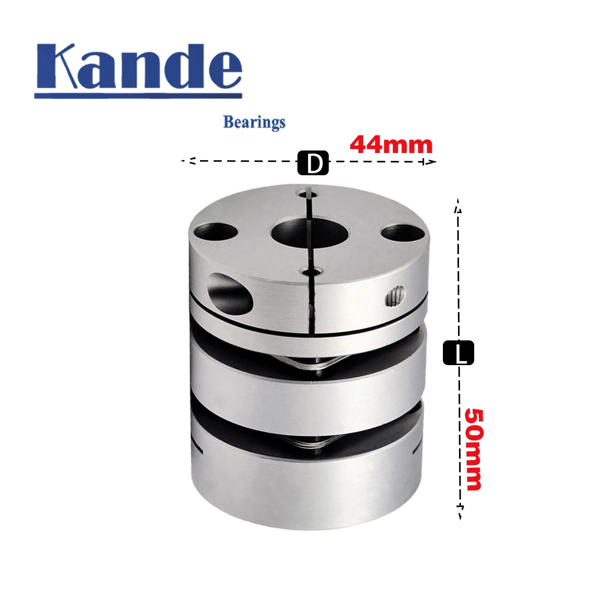 Aluminum alloy D44L50 double diaphragm coupling elastic connector D44mm L50mm ball screw step servo motor encoder computer
Aluminum alloy D44L50 double diaphragm coupling elastic connector D44mm L50mm ball screw step servo motor encoder computer