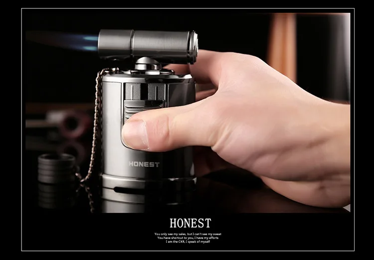 HONEST Favorit Cigar Rechargeable Lighter Straight Metal Four Direct Charge Boutique Desktop Smoking Set Full Of Firepower
HONEST Favorit Cigar Rechargeable Lighter Straight Metal Four Direct Charge Boutique Desktop Smoking Set Full Of Firepower