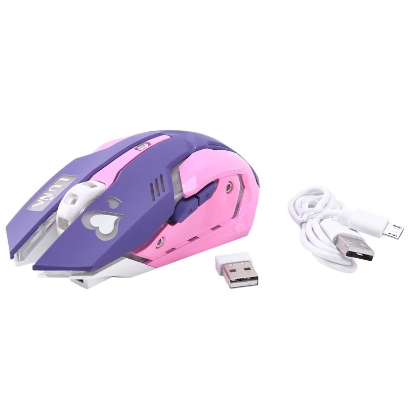 Розовая игровая мышь, бесшумная Аниме Мышь 2,4 ГГц DPI 800/1200/2400, милая игровая мышь, беспроводная мышь для ноутбука/ПК 
Розовая игровая мышь, бесшумная Аниме Мышь 2,4 ГГц DPI 800/1200/2400, милая игровая мышь, беспроводная мышь для ноутбука/ПК