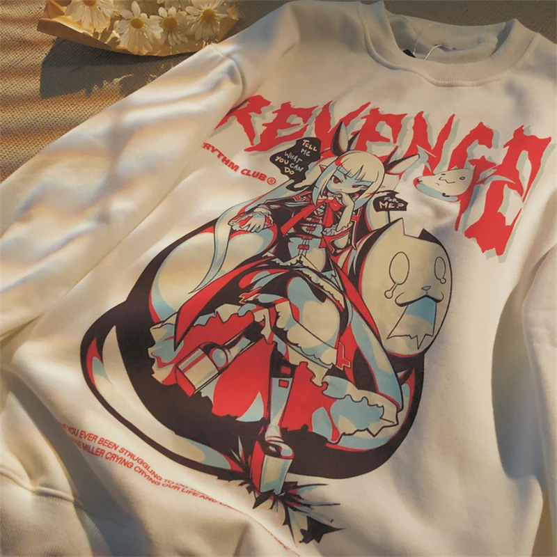 Hirigin 2021 Anime Print Sweatshirt Round Neck Pullover Long Sleeve Sweatshirt Warm Sweatshirt for Winter Autumn Streetwear 
Hirigin 2021 Anime Print Sweatshirt Round Neck Pullover Long Sleeve Sweatshirt Warm Sweatshirt for Winter Autumn Streetwear