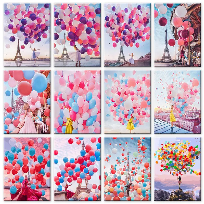 GATYZTORY 60x75cm Frame DIY Painting By Numbers Balloon Tower Landscape Paint By Numbers Home Decor HandPainted Canvas Drawing G
GATYZTORY 60x75cm Frame DIY Painting By Numbers Balloon Tower Landscape Paint By Numbers Home Decor HandPainted Canvas Drawing G