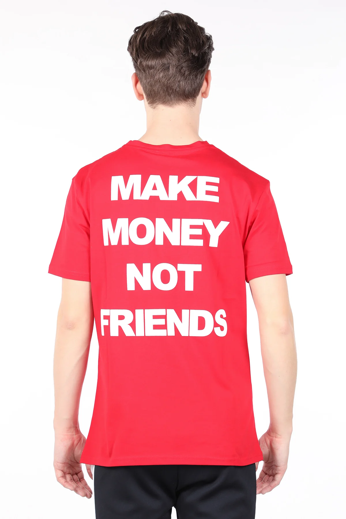 Mens Red Back Printed Crew Neck T-shirt 
Mens Red Back Printed Crew Neck T-shirt