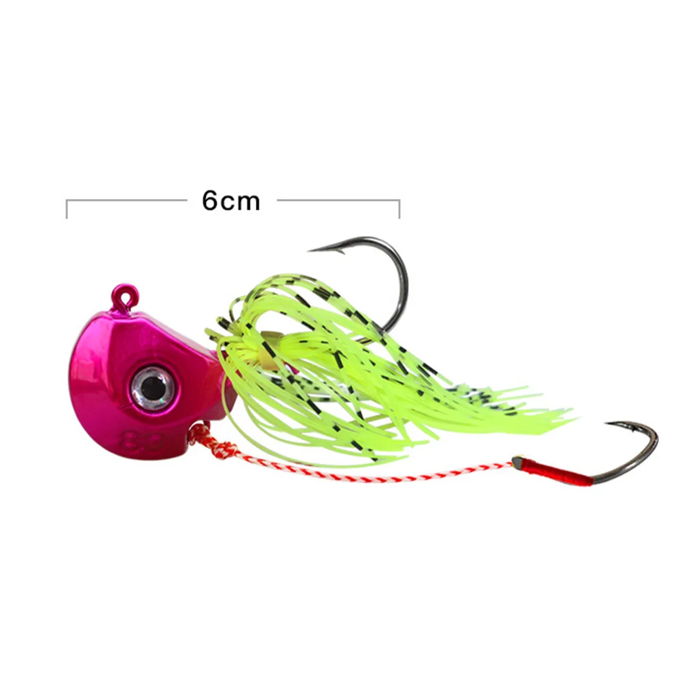 6cm Floating Water Jig Head Fishing Skirt Lure Tackle Craft 40-100g Lead Silicone Baits Hook 3D Eyes Fishhook Lures Pesca Iscas
6cm Floating Water Jig Head Fishing Skirt Lure Tackle Craft 40-100g Lead Silicone Baits Hook 3D Eyes Fishhook Lures Pesca Iscas