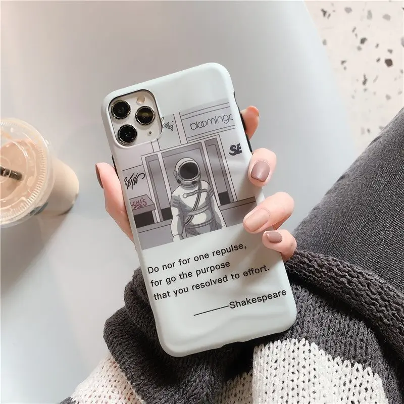 Чехол для iPhone 8Plus X чехол с изображением космонавта милый 11 Pro Max se 2020 откидной