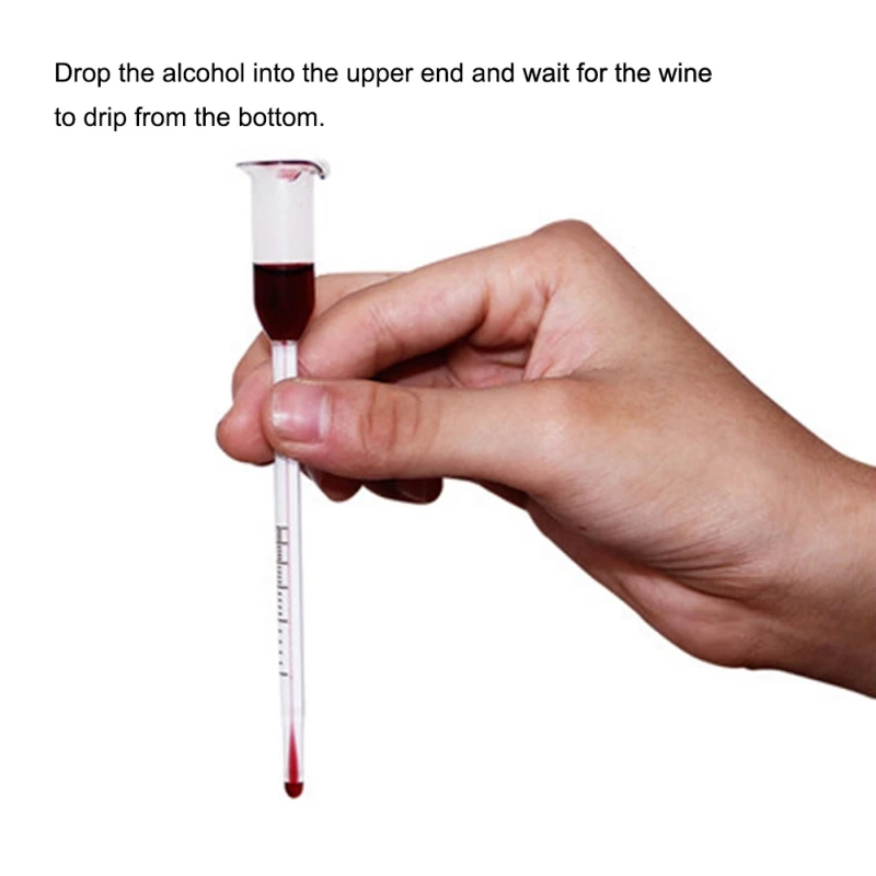 Спиртометр для винных бутылок бытовой измеритель температуры спирта 13 см 0-25