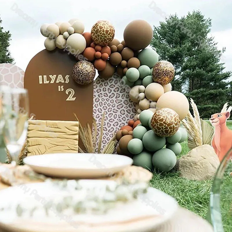 Jungle Party Animal Balloons Arch Birthday Decorations Kid Sage Green Apricot Balloon Garland Anniversary Party Decor Supplies
Jungle Party Animal Balloons Arch Birthday Decorations Kid Sage Green Apricot Balloon Garland Anniversary Party Decor Supplies