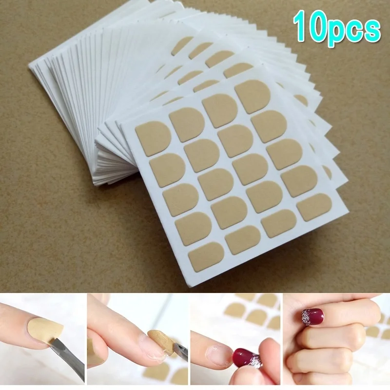 10Sheet /set Self-adhesive False Nails Double-sided Adhesive Stickers, Nail Art Tips Tool
10Sheet /set Self-adhesive False Nails Double-sided Adhesive Stickers, Nail Art Tips Tool